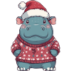 Noël des hippopotames