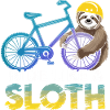 Sloth Biker with Helmet