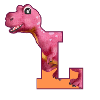 L - DINOSAUR, customizable