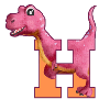 H - DINOSAUR, customizable