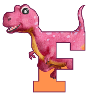 F - DINOSAUR, customizable