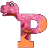 P - DINOSAUR, customizable