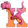 K - DINOSAUR, customizable