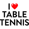 I love Table Tennis Tischtennis