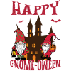 Happy Gnome-Oween Lustiger Halloween Spruch
