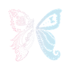 Brautpaar als Schmetterling