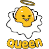 Funny egg with halo