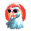Lunettes de soleil poulet