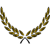 Bodendekoration Lorbeerkranz