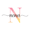 N | Monogramme | Nom | Nena |Aquarelle
