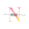 N | Monogramme | Nom | Nia |Aquarelle