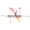 N | Monogramme | Nom | Nadine |Aquarelle
