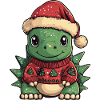 Dinosaur stegosaurus Christmas