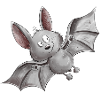 Flatternde Fledermaus