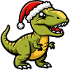 Dinosaur T-Rex Christmas