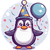 Pingouin Anniversaire Bébé