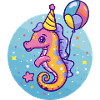 Hippocampe Anniversaire Bébé