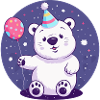 Polar Bear Birthday Baby