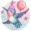 Hummingbird Bird Birthday Baby