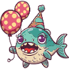 Piranha Fish Birthday Comic
