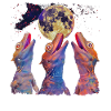 Lézard huppé Lune hurlante