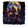 Dackel Hund Heulender Mond