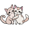 Katzenpärchen
