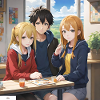 Anime Art Class Friends