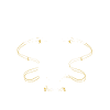 Moonlit Harp Ornaments