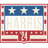 Harris 2024 Vintage Valg Patriotisk kampagne