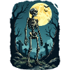 Skeleton in wood