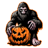 Halloween Bigfoot Pumpkin Scare