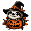 Halloween Sloth Pumpkin Festivity
