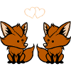 Foxes in love