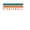 Pickleball Retro Player Silhouette