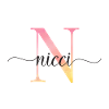 N | Monogramme | Nom | Nicci |Aquarelle