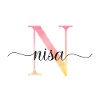 N | Monogramme | Nom | Nisa |Aquarelle