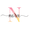 N | Monogramme | Nom | Nora |Aquarelle
