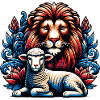 Vêtements chrétiens Lion et Agneau