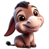 Bébé âne Esel Mule