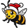 Biene Weihnachten