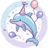 Dolphin Birthday Baby