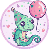 Caméléon Anniversaire Bébé