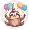 Sloth Birthday Baby