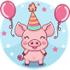 Cochon Anniversaire Bébé Sanglier