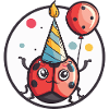 Ladybug Birthday Baby