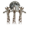 Giraffe Tier Heulender Mond