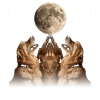 Golden Retriever Chien Lune Hurlante