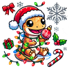 Christmas Gecko Glam