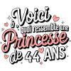 Princess 44 years old